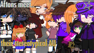 Aftons meet their stereotypical AU||My AU||Gacha Club Afton Family||FNaF