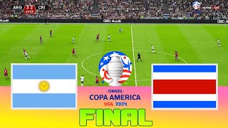 ARGENTINA vs COSTA RICA - Copa America 2024 Final | Full Match All Goals | Football Match