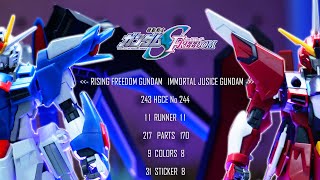 同時作成で違いを探る！ライジングフリーダムとイモータルジャスティスガンダム｜劇場版 機動戦士ガンダムSEED FREEDOM