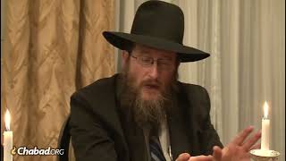 22 Shevat Farbrengen Rabbi Shlomo Bistritzky, Yossi Deren, Yossi Lew and Dr. Ira Weiss, 5776