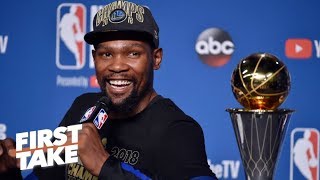 The best free agency destination for Kevin Durant is the Warriors – Richard Jefferson | First Take