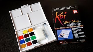 Sakura Koi Watercolor Field Sketch Box Set   12 Color Palette