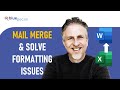 Cara Mail Merge Excel ke Word | Masalah Pemformatan Gabungan Surat - Mata Uang, Tanggal & Persentase