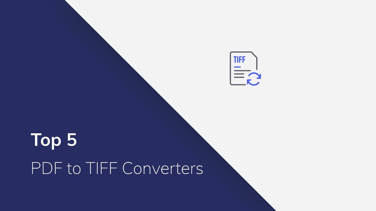 Top 5 PDF To TIFF Converters You MUST Know 2019 - YouTube