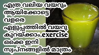 വയറു കുറയ്ക്കാൻ വീണ്ടും കിടിലൻ ഒരു സാധനം ||ഒരു exercize പോലും ചെയ്യാതെ എളുപ്പത്തിൽ വളരെ എളുപ്പത്തിൽ