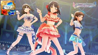 【デレステ】茄子さん新水着衣装で『銀のイルカと熱い風』MV （鷹富士茄子、鷺沢文香、新田美波）限定SSR衣装