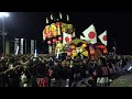 2024.10.27 午前4時 岡山県倉敷市【乙島祭り】宮入り 千歳楽､だんじり､御船 戸島神社　令和六年十月二十七日 日 　倉敷市重要無形民俗文化財　ふとん太鼓 太鼓台