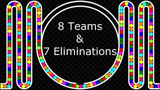 8 Teams Elimination Marble Race - Elimination Marble Race in Algodoo | 60 |