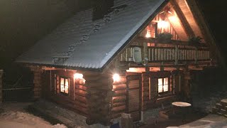 Wunderschönes Ferienhaus in Breitenbrunn Erzgebirge Blockhaus mit Kamin Urlaub