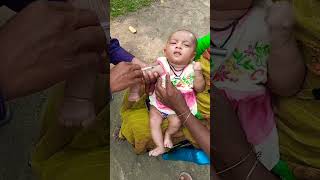 IPV Vaccination | Baby Crying Injection Video | #shorts #shortvideo #shortsfeed