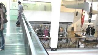 Glass and steel bridge, Science Museum, London