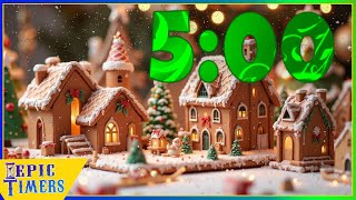 5 Minute Music timer at a Christmas Gingerbread Village Dance!