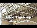 Kanopi Baja Ringan Model Rangka Double Box Atap Solartuff Clear 👍