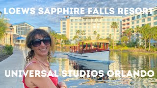 LOEWS SAPPHIRE FALLS RESORT, UNIVERSAL STUDIOS, ORLANDO FLORIDA - HOTEL TOUR \u0026 INSIDE LOOK