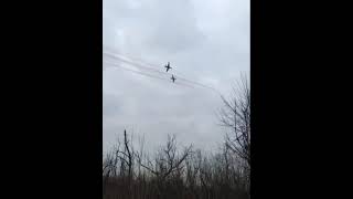 Russian Forces Su-25's firing within the vicinity of Chasiv-Yar