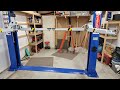 Installing a 2 post car lift in a small garage part1