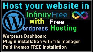 WordPress FreeHosting with InfinityFree | Install wordpress on infinityfree | WP Plugin Themes