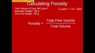 Calculating Porosity and Particle Density