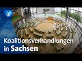 Verhandlungen über Minderheitsregierung in Sachsen