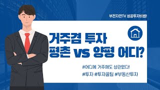 거주겸 투자처! 평촌 vs 양평 어디가 좋을까요? [부동산 투자상담]