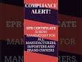 EPR Certificate is now mandatory for Importers, Manufacturers, Brand Owners #shorts #arkca