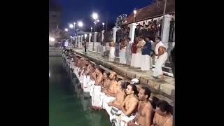 JALA JAPAM AT PADMATHEERTHAM TANK OF SREE PADMANABHASWAMY TEMPLE.. LAKSHADEEPAM 2020