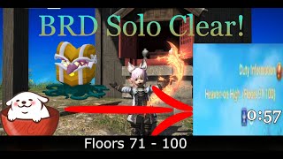 FFXIV HOH Solo BRD 71-100 Can't believe i made this🔥