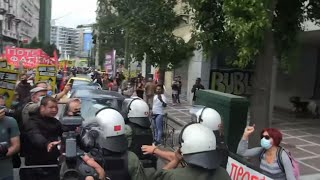 Scuffles break during anti-fascist demo in Greece