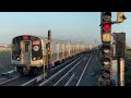 mta nyc subway r46 r179 u0026 r211 a and s trains @ broad channel station 10 5 23