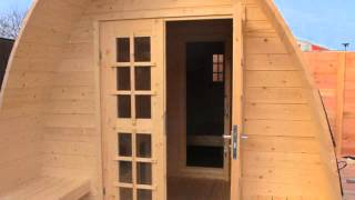 Log Cabin Review Camping Pod 2.33m x 4m - Double Glazed