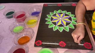 அழகான வண்ண கோலம் | Colorful Rangoli