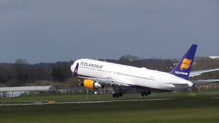 SCREAMING CF6's | Icelandair B767-319 (ER)(WL) | Arriving \u0026 Departing Manchester Airport