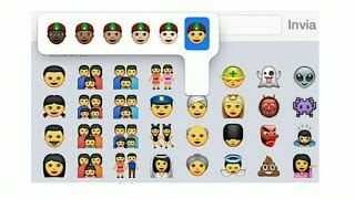 Nya emojis - med mer mångfald