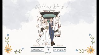 2024.03.03(日)TJC樹林教會-古學衡弟兄與朱毓迦姊妹結婚典禮