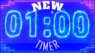 Electric Timer ⚡ 1 Minute Countdown  With Music ( 60 seconds )⚡ ⚡ ⚡
