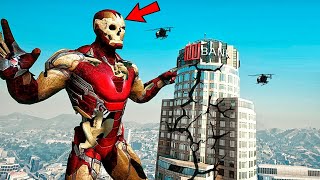 ZOMBIE IRONMAN Fight AND Destroys Los Santos In GTA 5 | AVENGERS ARMY VS ZOMBIE