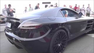 SLR Mansory Renovatio burnouts and slide on Monaco F1 track!