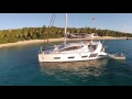 x5 sail 50 luxury sailing catamaran drone video