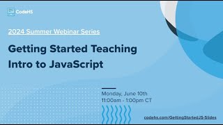 Getting Started Teaching JavaScript