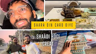 Shaadi ke card distribute kiye .. #vlog #familyvlog #jaishreeram