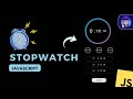 How to make Stopwatch Project in JavaScript! 🕒 | JS Tutorial