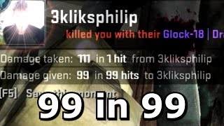 99 damage in 99 shots