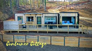 Luxurious Riverfront Shipping Container Cabin in Easley, SC