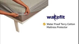 2022 Wakefit Water Proof Terry Cotton Mattress Protector 72\