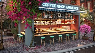 Spring Coffee Shop Ambience & Jazz Instrumental Music - Smooth Jazz Music to Relax, Study, Work