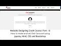 Website Design:Part-6: How to make Owl Carousel using jquery, Html, CSS and Bootstrap