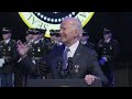 raw president biden speaks at department of defense commander in chief farewell ceremony