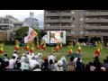 猿子舞隊　猿楽（湘南よさこい2011・見附台広場会場）