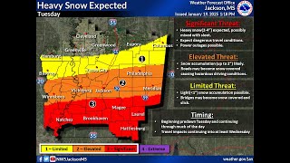 NWS Jackson Winter Weather Briefing:  January 19, 2025