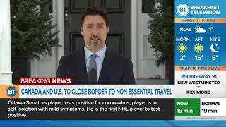 Canada, U.S. border closing to non-essential traffic